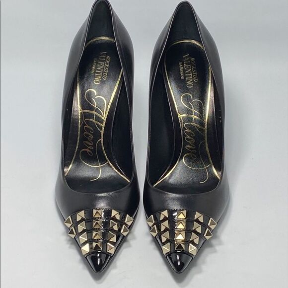 Valentino Garavani Rockstud Alcove Leather Pumps size 36 - Picture 4 of 14